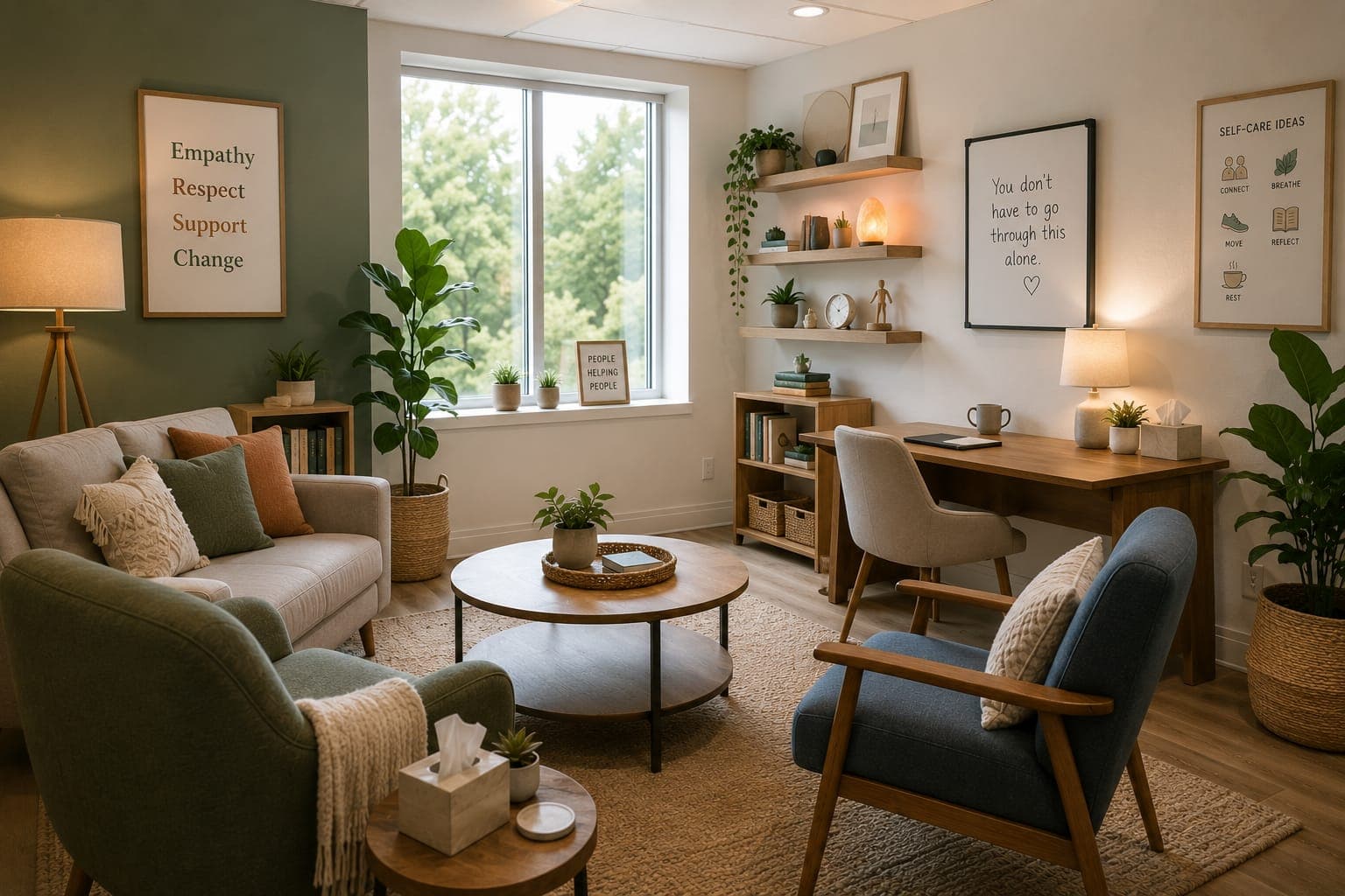 Une salle de thérapie lumineuse et privée annoncée sur RoomaMD